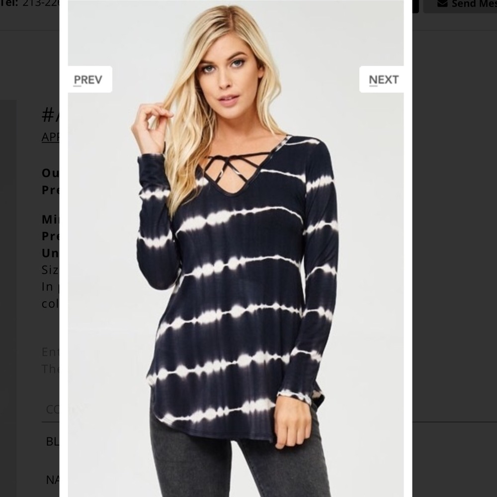 Soft tie dye top